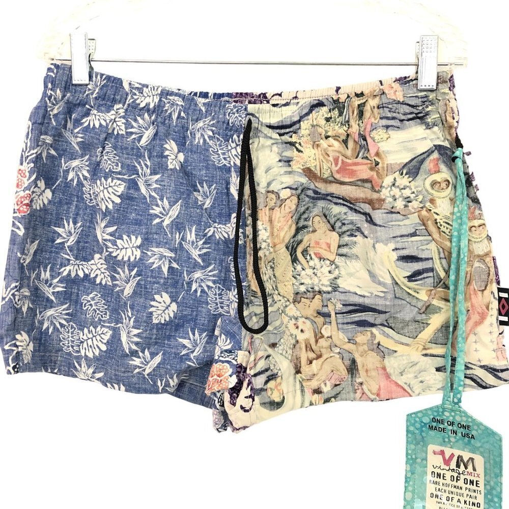Without Walls Vintage Mix Size L One Of One Hoffman Print Shorts Limited